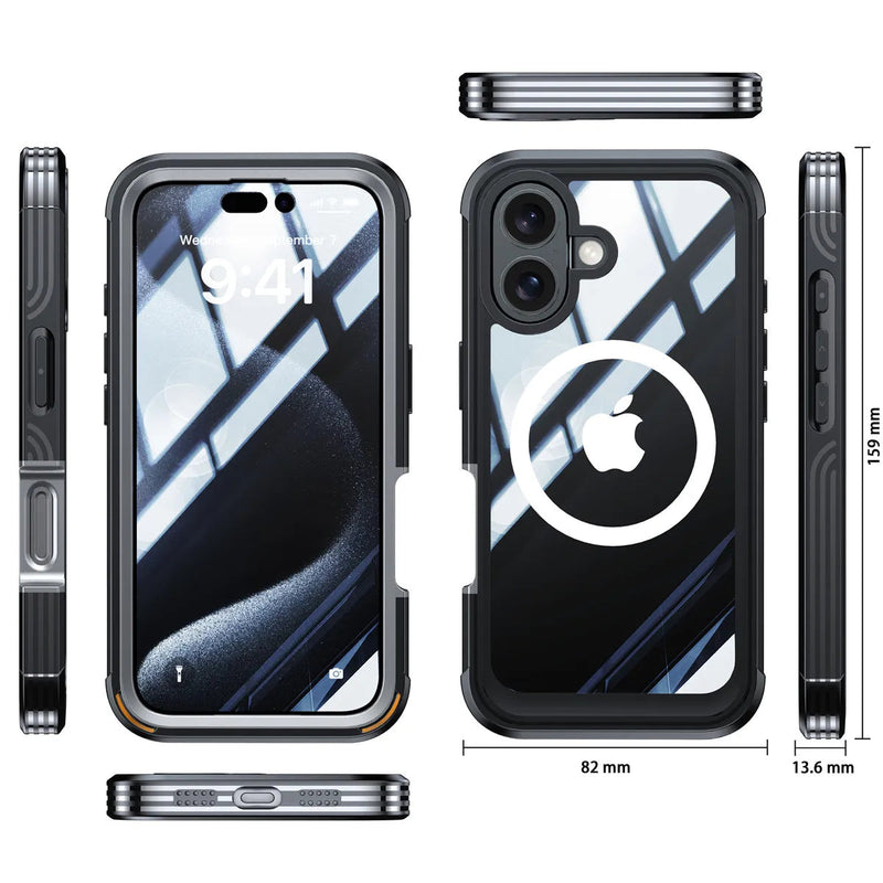 360° Dual Sided UltraShield iPhone Case-Exoticase-black-for iPhone 15 Plus-Exoticase