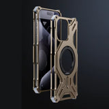 Alloya Metal Bracket iPhone Case-Exoticase-Desert Titanium-For iPhone 16 Pro Max-Exoticase