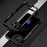 Aluminum Metal Bumper Frame Asus ROG Phone-Exoticase-For ROG Phone 8 Pro-Black Silver-Exoticase