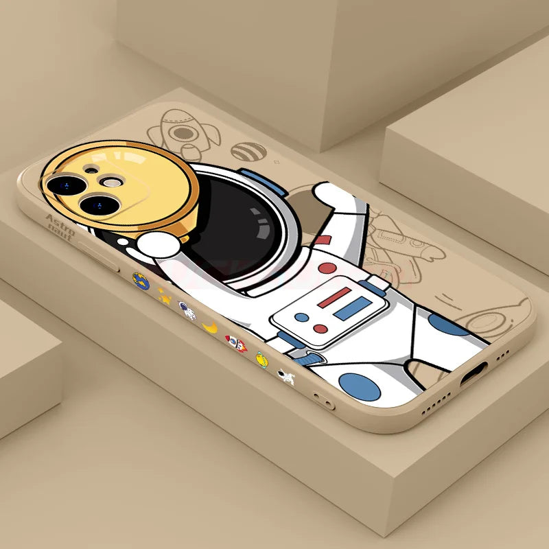 Astronaut Camera Play iPhone Case-Exoticase-For iPhone 11 Pro-Khaki 2-Exoticase