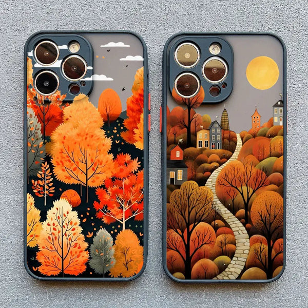 Autumn Forest Silicone iPhone Case-Exoticase-Exoticase