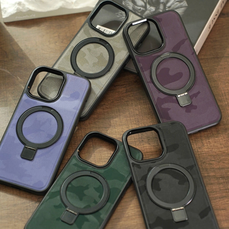 Camouflage iPhone Case with Ring Bracket-Exoticase-Exoticase