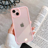 Candy Transparent Apple iPhone Case - Exoticase - For iPhone 15 Pro Max / Pink