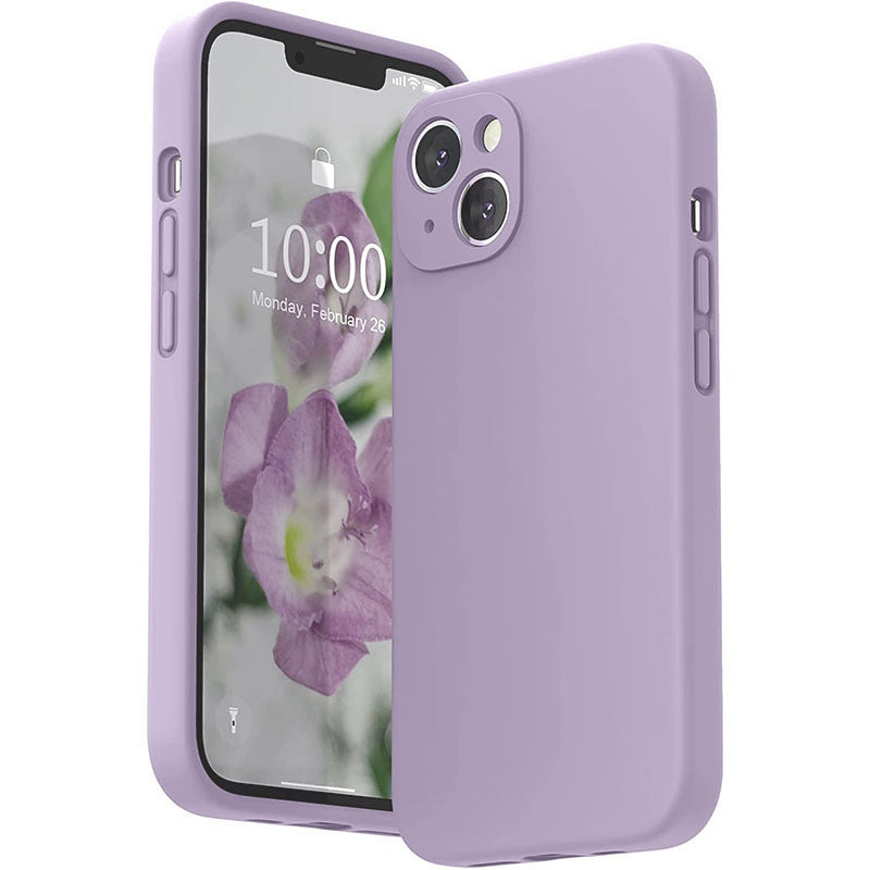 Classic Original Liquid Silicone iPhone Case-Exoticase-For iPhone 14 Pro Max-Grass Purple-