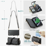 Crossbody Strap Leather Wallet iPhone Case-Exoticase-Exoticase