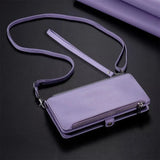 Crossbody Zipper Wallet Samsung Case-Exoticase-For Samsung S25 Ultra-Lavender-Exoticase