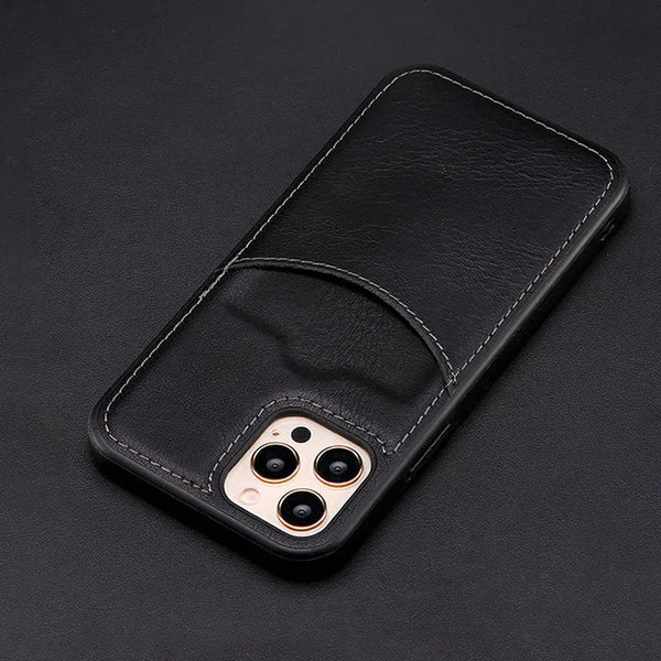 Curved Cut Card Slot iPhone Case-Exoticase-