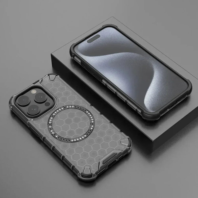 CyberShield Rugged Armor iPhone Case-Exoticase-For iPhone 16 Pro Max-Black-Exoticase