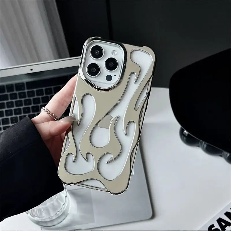 Flames Hollow iPhone Case-Exoticase-Exoticase