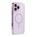 Glass Lens Plated Slim Magnetic iPhone Case-Exoticase-iPhone 16 Pro Max-Pink-Exoticase