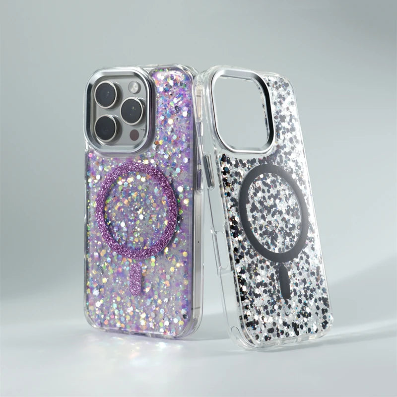 GlitzGlam Glitter Foils Dazzling iPhone Case-Exoticase-Exoticase