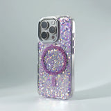 GlitzGlam Glitter Foils Dazzling iPhone Case-Exoticase-For iPhone 16 Pro Max-Lavender-Exoticase