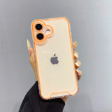 Glow In The Dark Luminous Transparent iPhone Case-Exoticase-For iPhone 16 Pro Max-Orange-Exoticase