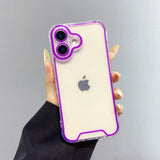 Glow In The Dark Luminous Transparent iPhone Case-Exoticase-For iPhone 16 Pro Max-Purple-Exoticase