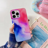 Gradient Marble Colorflow iPhone Case-Exoticase-