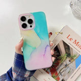 Gradient Marble Colorflow iPhone Case-Exoticase-For iPhone 14 Pro Max-Colormix 1-