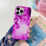 Gradient Marble Colorflow iPhone Case-Exoticase-For iPhone 14 Pro Max-Magenta-