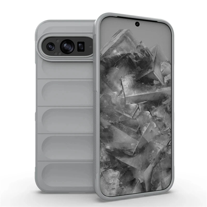 Grip Friendly Silicone Google Pixel Case-Exoticase-For Pixel 9 Pro XL-Light Gray-Exoticase