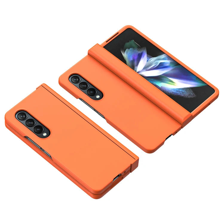 Hinge Covered Classic Case for Samsung Galaxy Z Fold-Exoticase-for Samsung Z Fold 5-Orange-Exoticase