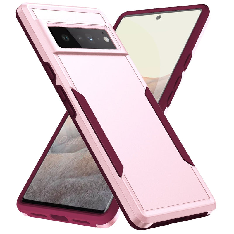 Indestructo Heavy Duty Google Pixel Armor Case - Exoticase - For Pixel 8 Pro / Pink