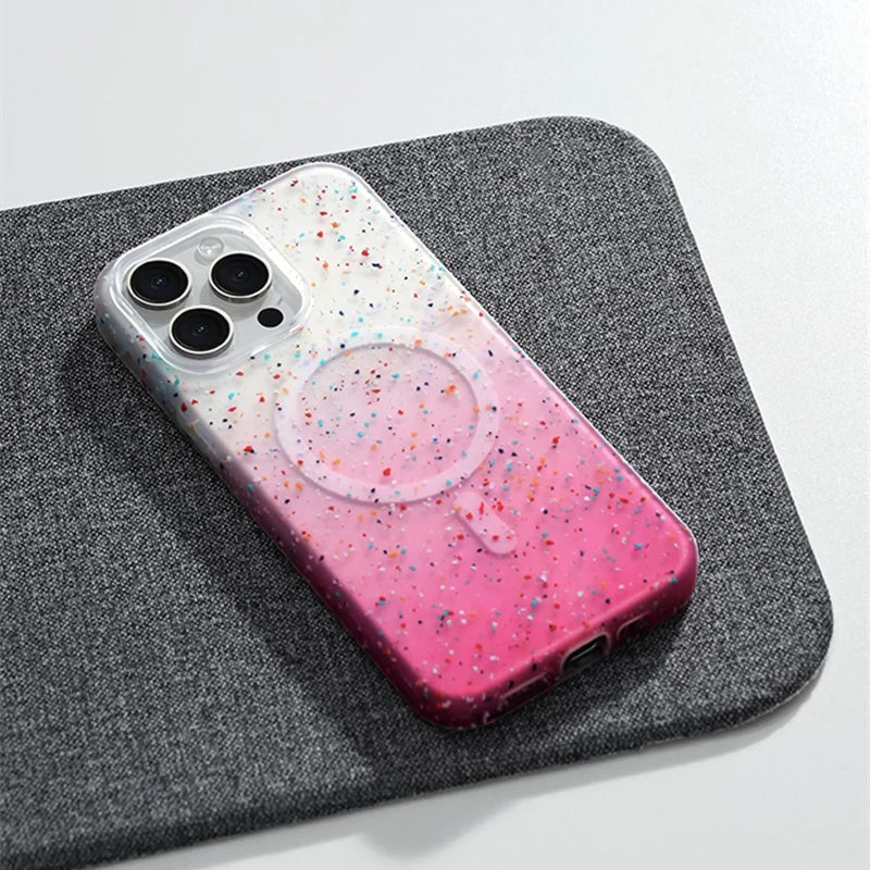 Ink Sprinkle Gradient iPhone Case-Exoticase-Exoticase