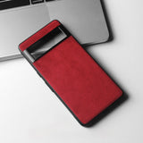 Italian Alcantara Google Pixel Case - Exoticase - for Pixel 8 Pro / Red