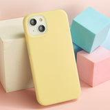 Jelly Liquid Silicone Shockproof Apple iPhone Case-Exoticase-For iPhone 14 Pro Max-Yellow-