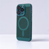 KeepCool Camera Protect MagSafe iPhone Case-Exoticase-For iPhone 15 Pro Max-Dark Green-