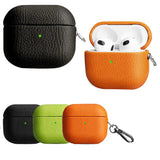 Lychee Pattern PU Cowhide Leather AirPods Case-Exoticase-Exoticase