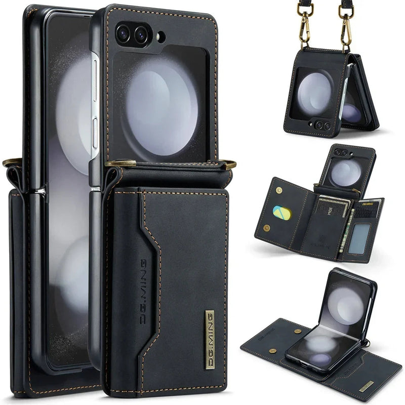 Mega Wallet Samsung Z Flip Case with Lanyard-Exoticase-Exoticase