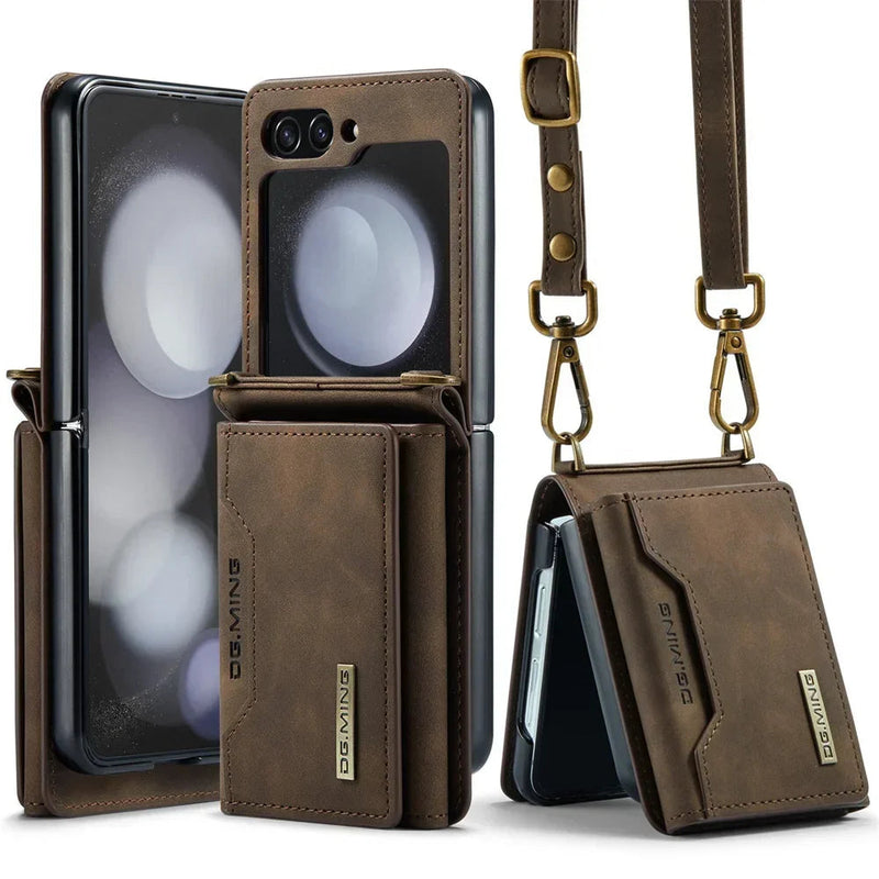 Mega Wallet Samsung Z Flip Case with Lanyard-Exoticase-Exoticase