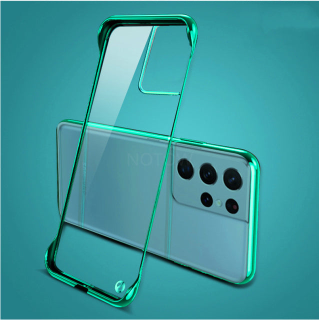 Minimalist Samsung Galaxy Case-Exoticase-For Samsung S22 Ultra-Green-