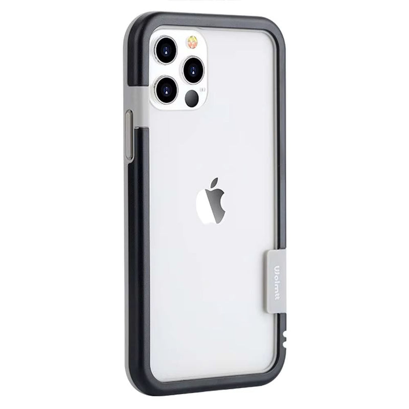 Multi Color Silicone iPhone Bumper Frame-Exoticase-For iPhone 16 Pro Max-All Black-Exoticase