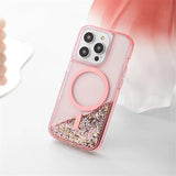 Neon Liquid Quicksand Glitter MagSafe iPhone Case-Exoticase-