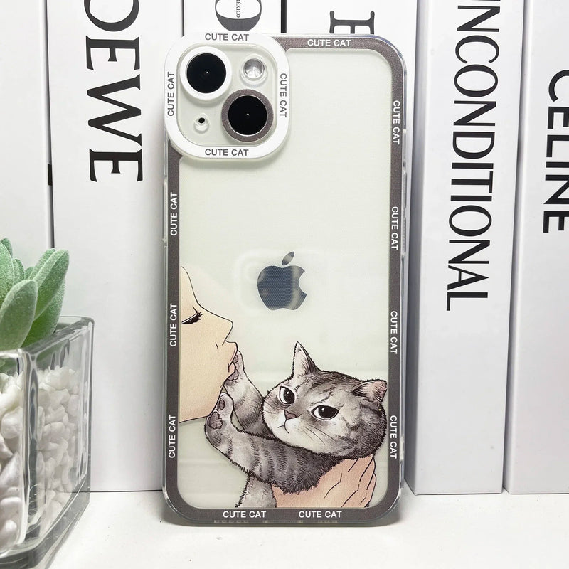 No Kissing Cute Cat iPhone Case-Exoticase-iPhone 16 Pro Max-2-Exoticase