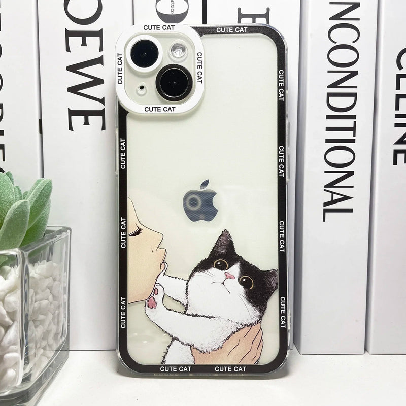 No Kissing Cute Cat iPhone Case-Exoticase-iPhone 16 Pro Max-5-Exoticase