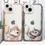 No Kissing Cute Cat iPhone Case-Exoticase-Exoticase