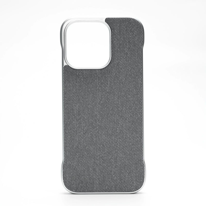 NoSide Jeansy Cloth Pattern iPhone Case-Exoticase-For iPhone 16 Pro Max-Gray-Exoticase