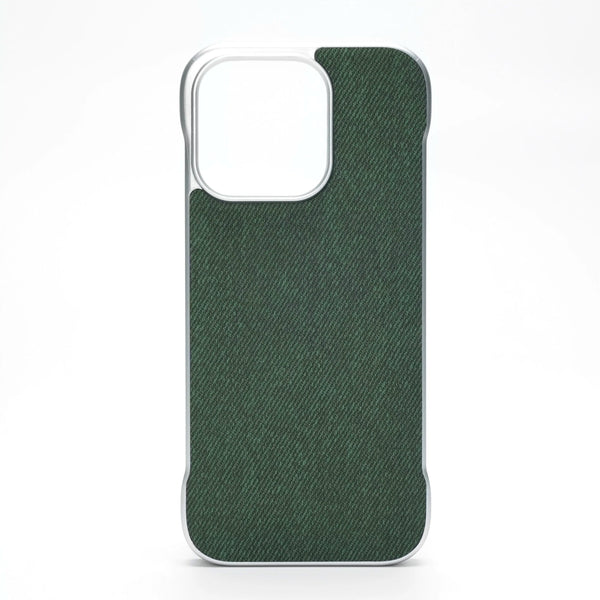 NoSide Jeansy Cloth Pattern iPhone Case-Exoticase-For iPhone 16 Pro Max-Green-Exoticase