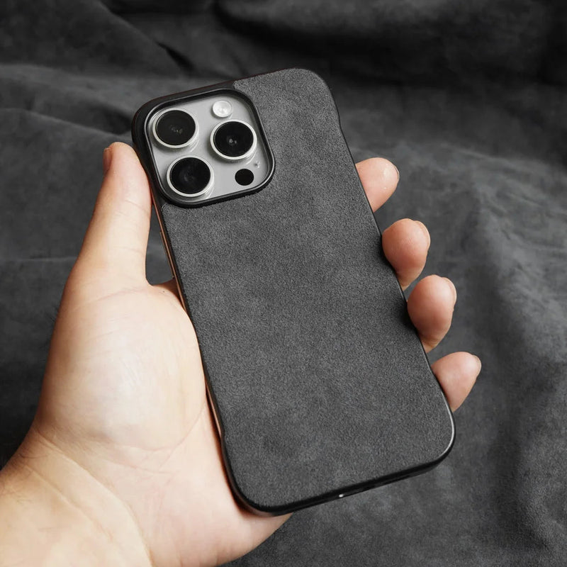 Original Alcantara Minimal Sides iPhone Case-Exoticase-Exoticase