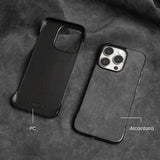 Original Alcantara Minimal Sides iPhone Case-Exoticase-Exoticase