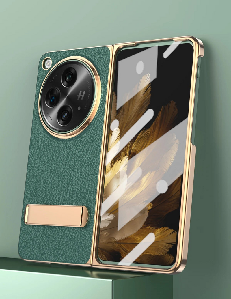 PU Leather Plated OnePlus Open Case-Exoticase-Exoticase