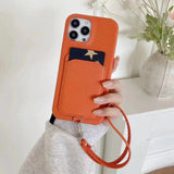 PU Leather iPhone Case With Card Holder-Exoticase-Exoticase