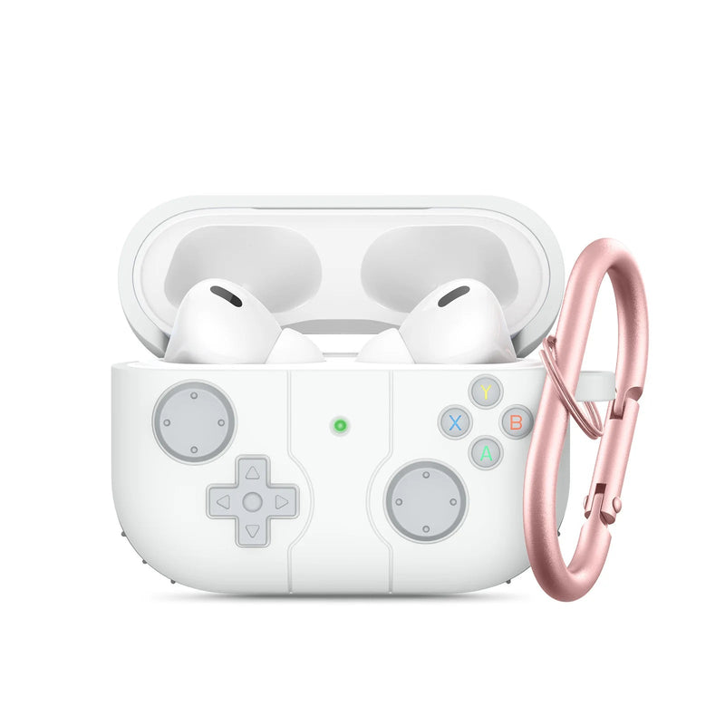 Paw Print Joystick Style AirPods Case-Exoticase-For AirPods 4-White-Exoticase