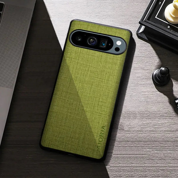 Premium Cloth-like Anti Scratch Google Pixel Case-Exoticase-For Pixel 9 Pro XL-Green-Exoticase