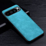 Premium Leatherlike Google Pixel Case-Exoticase-For Google Pixel 9 Pro XL-Light Blue-Exoticase