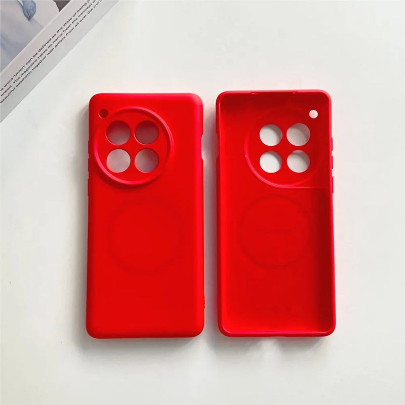 Premium Soft Silicone MagSafe Compatible OnePlus Case-Exoticase-For OnePlus 13-Red-Exoticase