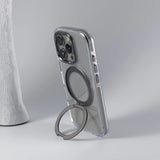 Rotatable Large Ring Transparent iPhone Case-Exoticase-Exoticase