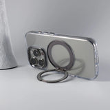 Rotatable Large Ring Transparent iPhone Case-Exoticase-Exoticase