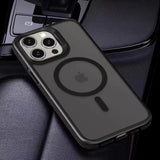 SideGrip Shockproof Translucent iPhone Case-Exoticase-For iPhone 16 Pro Max-Black-Exoticase